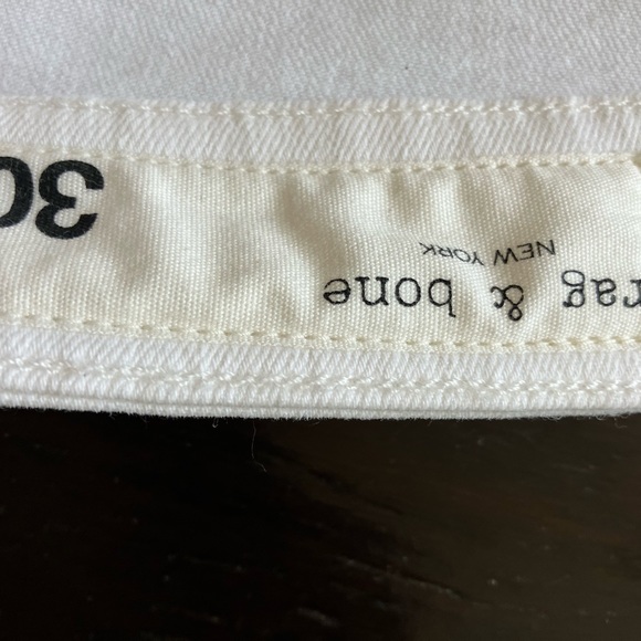 Rag & Bone High Rise Ankle Skinny size 30 white NWT - Picture 4 of 4